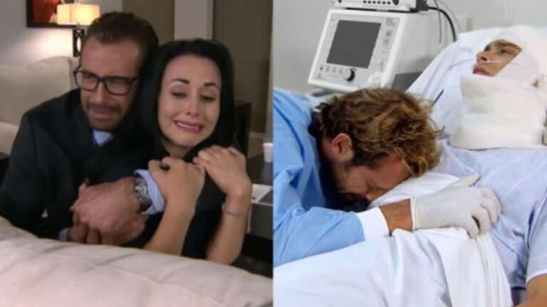 Na imagem, os personagens Patrício, Rodrigo e Luciana da novela Um Refúgio para o Amor (Foto: Divulgação)