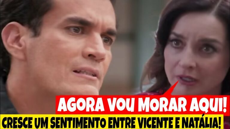 Vicente e Natália discutem em Minha Fortuna é te Amar (Foto: Reprodução)